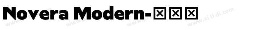 Novera Modern字体转换